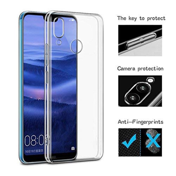 Smart Silicone Cover (Ruff-Grip) Huawei P20 Lite -puhelimelle Transparent/Genomskinlig