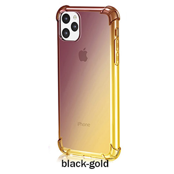 Professionellt Silikonskal (FLOVEME) - iPhone 11 Pro Svart/Guld