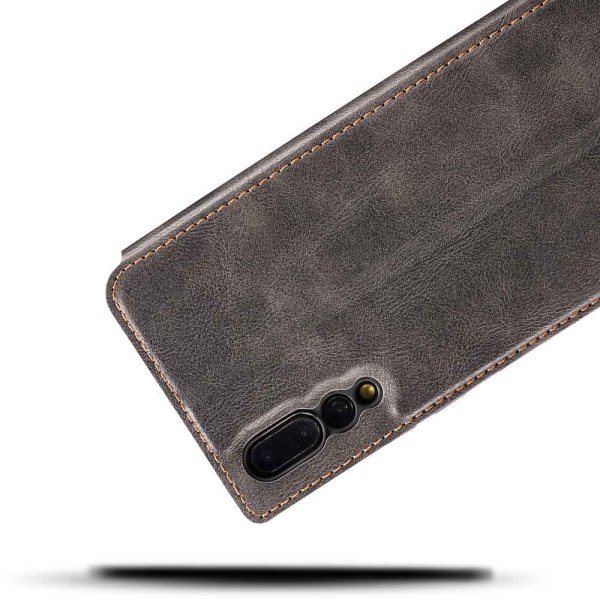 Robust fleksibelt lommebokdeksel - Huawei P20 Svart