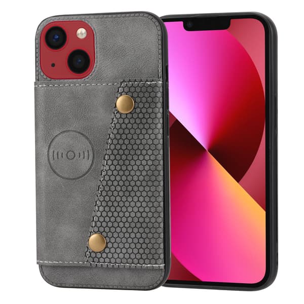 Skal med Kortfack - iPhone 14 Svart