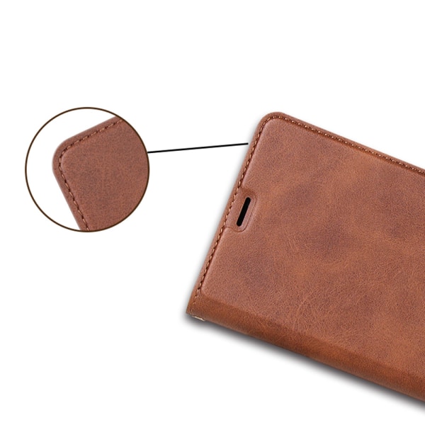 iPhone XS MAX - Praktisk Smart Hanman lommebokdeksel Brun