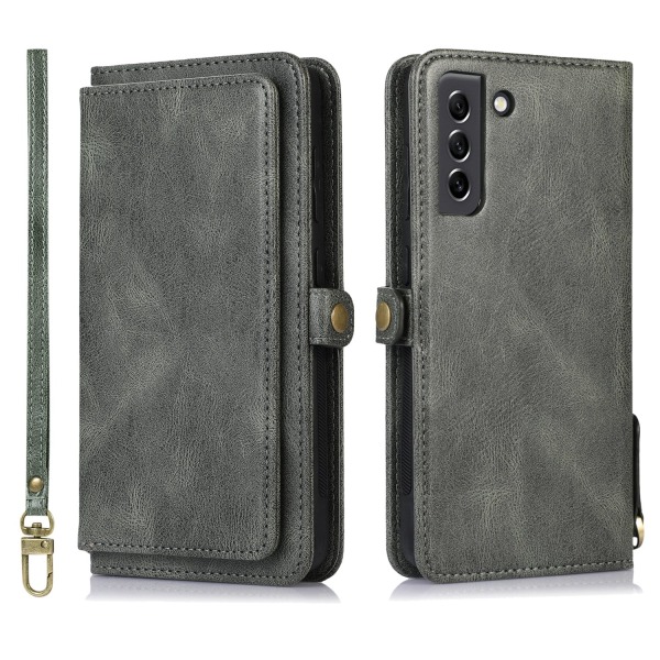 Elegant 2-i-1 Plånboksfodral i Högvärdigt PU-läder för Samsung Galaxy A14 5G Grön