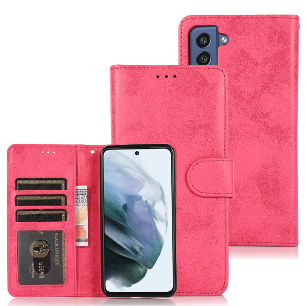 Smart Plånboksfodral (Skalfunktion) - Samsung Galaxy S21 FE Rosa