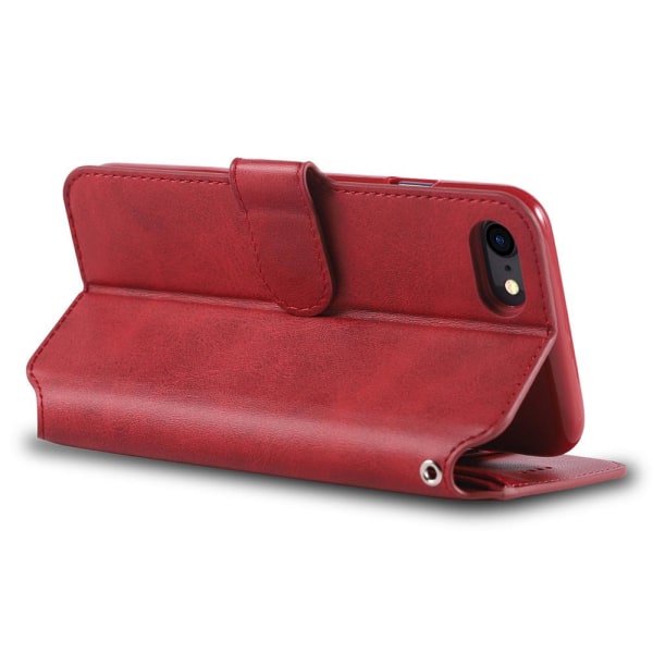 Tankevækkende YAZUNSHI Wallet Cover - iPhone 7 Röd