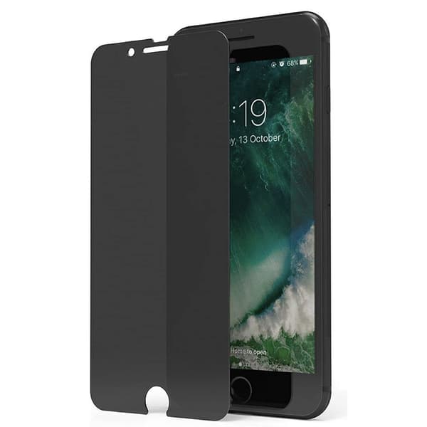 2-PACK Anti-Spy Skärmskydd HD 0,3mm iPhone 7 Plus Svart