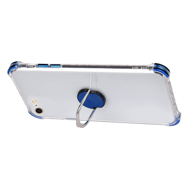 Exklusivt Silikonskal med Ringhållare - iPhone 6/6S Blå