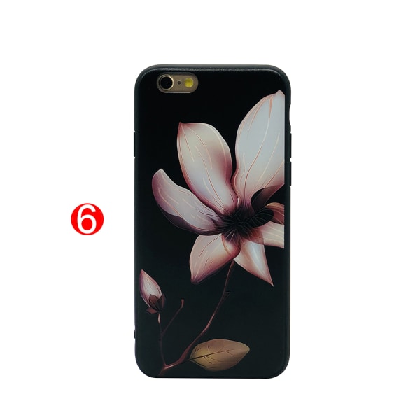 Silikonikotelo "Summer Flowers" iPhone 6/6S Plus -puhelimelle 6