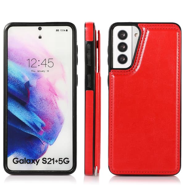 Suojakuori lompakolla - Samsung Galaxy S21 Rosaröd