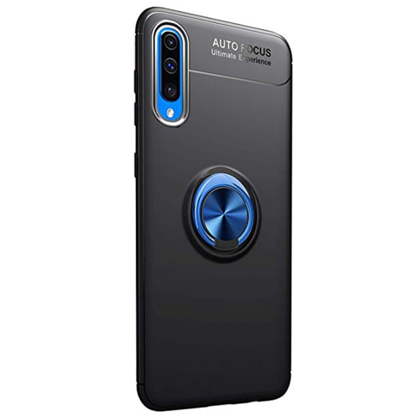 Samsung Galaxy A50 - Skal med Ringhållare Svart/Svart