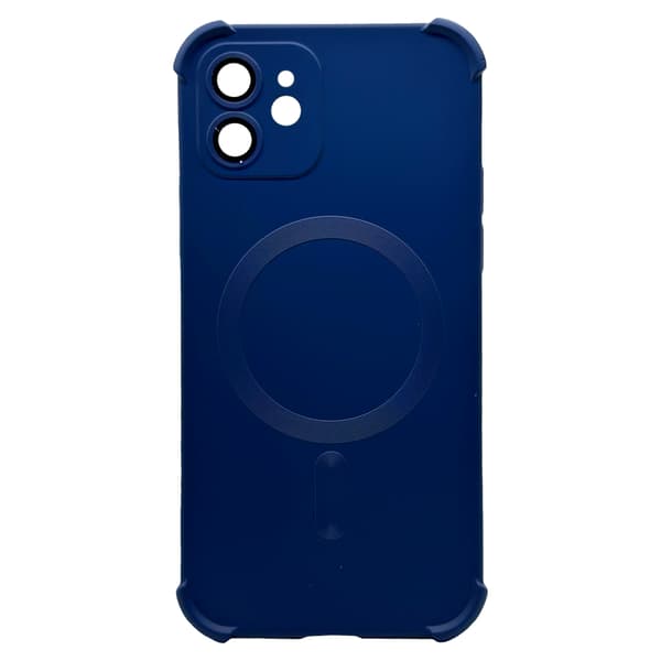 iPhone 12 -  Silikonskal med Magnetiskt Stötskydd Grå