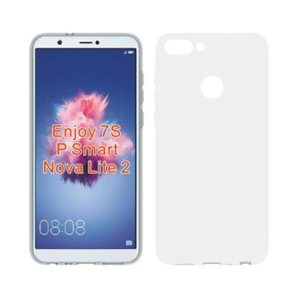 Huawei P Smart 2018 - Stils�kert Silikonskal (FLOVEME) Transparent/Genomskinlig