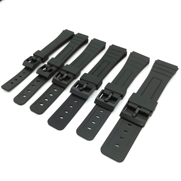 Slittåligt Silikongummi Klockarmband 12-22mm 22mm