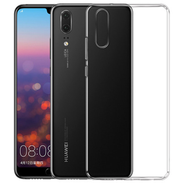 Smart Skyddsskal i Silikon (Ruff-Grip) till Huawei P20 Pro Transparent