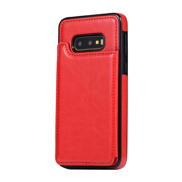 Samsung Galaxy S10e - Deksel med lommebok/kortrom Röd