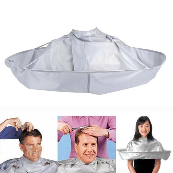 Effektivt Hår Haklapp / Mantel Hårklippning Silver