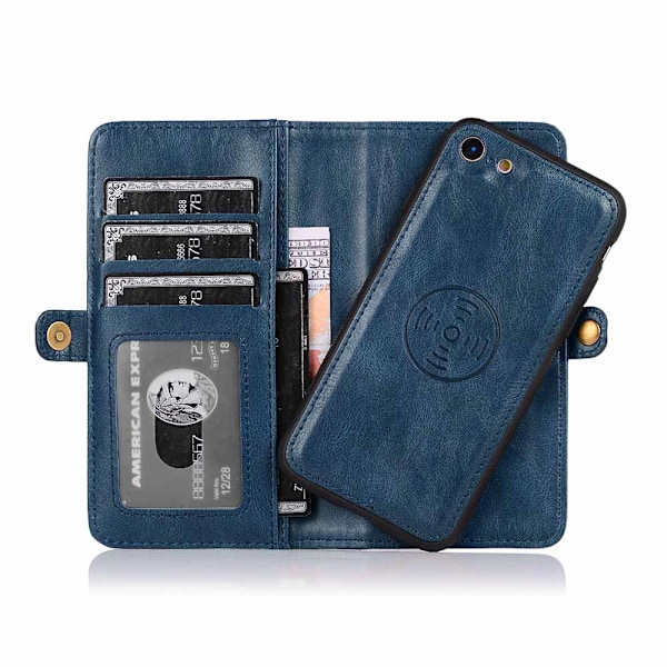 Smart Dubbelt Plånboksfodral - iPhone 7 Brun