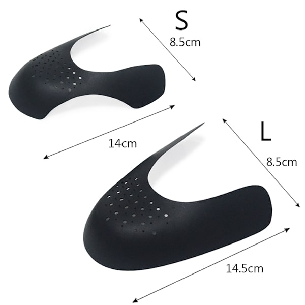 Smarte Sneaker Anti-Fold Beskyttelse Vit L