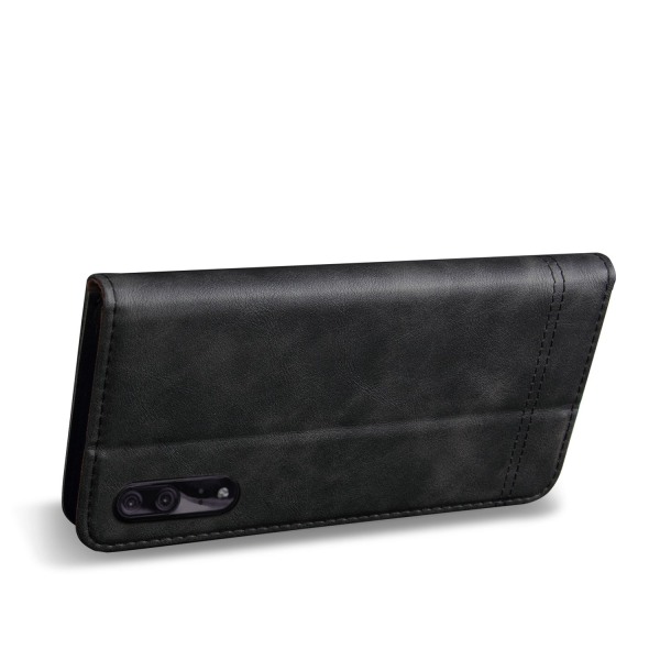 Smart og elegant lommebokdeksel til Huawei P20 Mörkbrun
