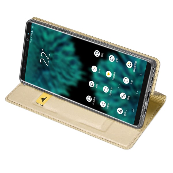 DUX DUCIS Exklusiva Fodral med kortfack - Samsung Galaxy Note 9 Guld