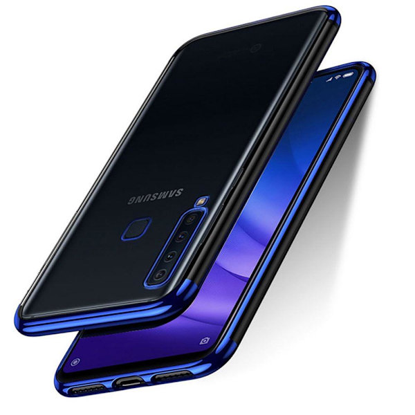 Stilsäkert Skyddande Silikonskal - Samsung Galaxy A9 2018 Guld