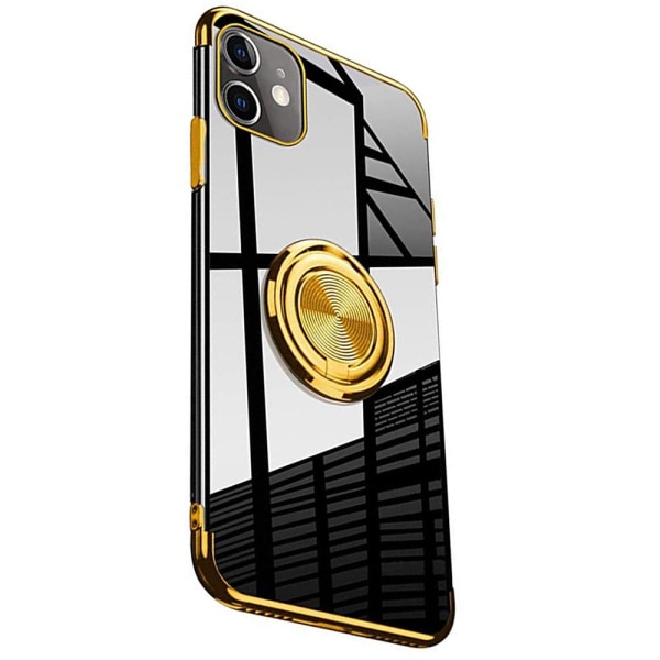 Skyddande Skal med Ringhållare FLOVEME - iPhone 12 Mini Guld
