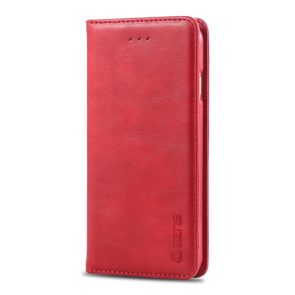 Glatt AZNS lommebokdeksel - iPhone 6/6S Plus Röd