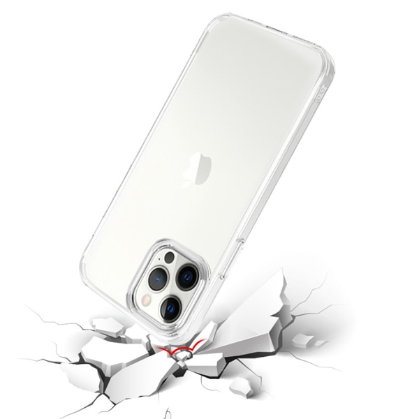 Stötdämpande Leman Silikonskal - iPhone 13 Pro Max Genomskinlig