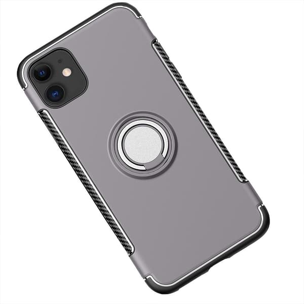 iPhone 12 - Skal med Ringhållare Roséguld