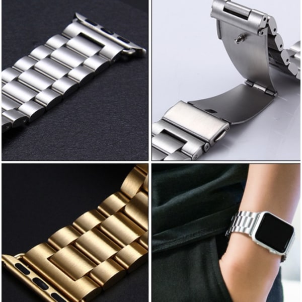 Apple Watch 42mm - Stilfuldt stålled Silver