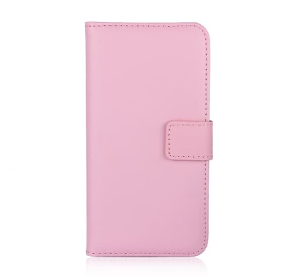 iPhone X - Plånboksfodral i Läder från LEMAN Rosa
