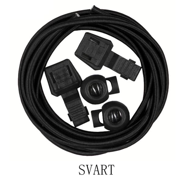 Smarta Skosnören med Dragsko-funktion (1 meter) Ljusblå