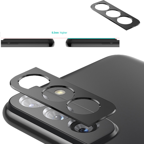 2-PACK Kameralinsskydd 2.5D HD Samsung Galaxy S22 Transparent