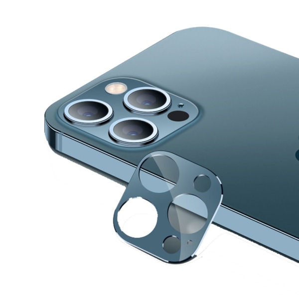Alumiiniseoskehys Kameran linssin suojus iPhone 12 Mörkblå