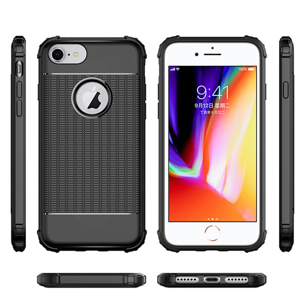 Effektivt Skyddsskal (LEMAN) för iPhone 7 Röd