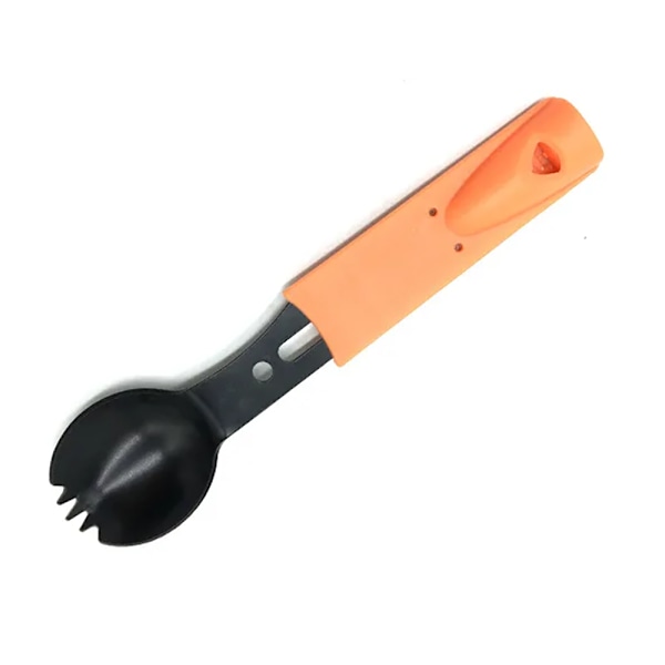 Multifunktionell skedkniv, backpacking tillbehör Orange