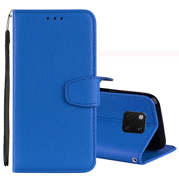 Huawei Mate 20 Pro - Kraftfullt Stilsäkert Plånboksfodral Blå