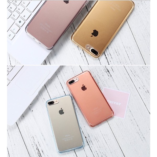 iPhone 7 - Eksklusivt Smart Dobbel Silikonetui TOUCH FUNCTION Rosa