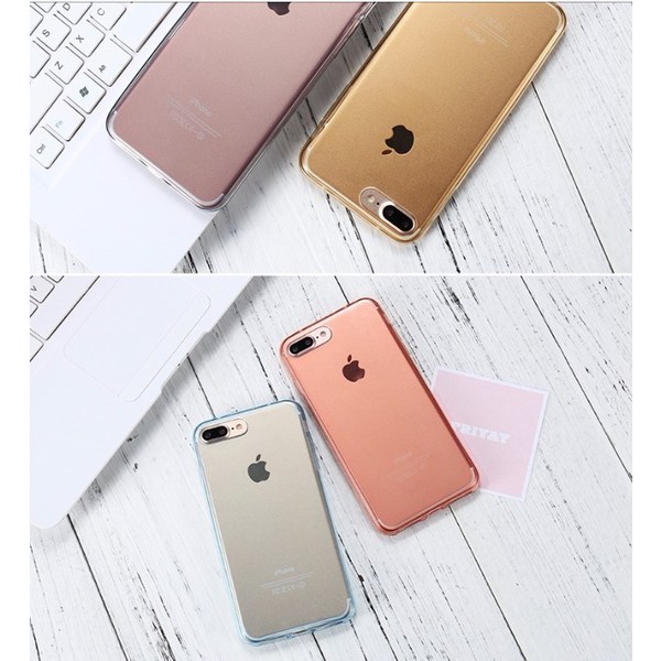iPhone 7 - Exklusivt Smart Dubbelt Silikonfodral TOUCHFUNKTION Rosa