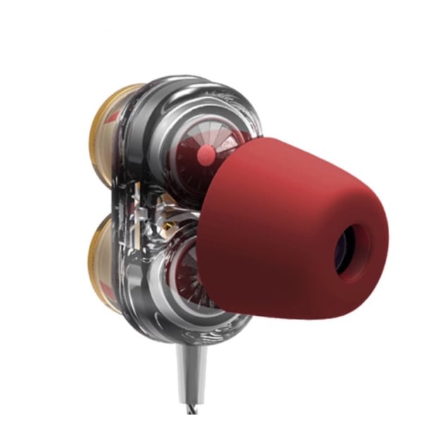 LANGSDOM Dual Driver In-ear kuulokkeet Genomskinlig