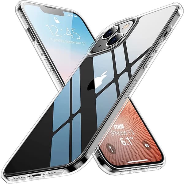 Støtdempende Silikonskal - iPhone 13 Mini Genomskinlig