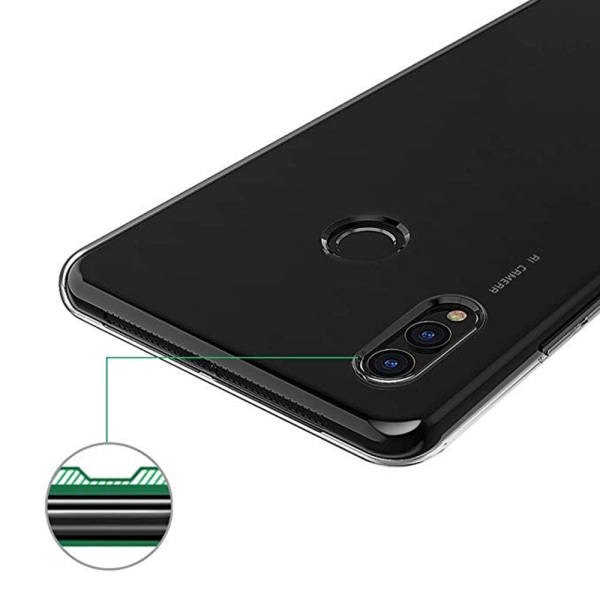 Huawei Honor Play - Kraftig Floveme Silikone Cover Transparent/Genomskinlig