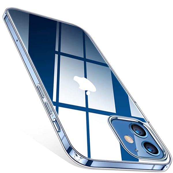 Suojaava FLOVEME silikonikotelo - iPhone 12 Transparent/Genomskinlig