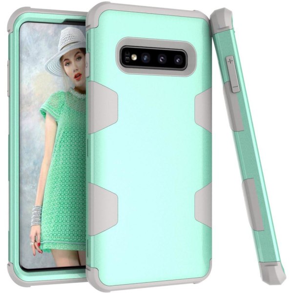 Samsung Galaxy S10E - Kraftfuldt stødabsorberende cover Grå/Orange