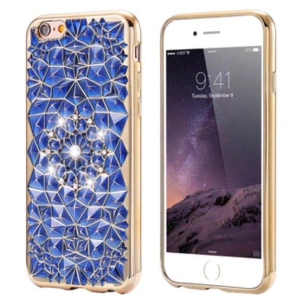 iPhone 6/6S Plus - FLOVEMES Tyylikäs "Diamond Series" ALE! Mörkblå