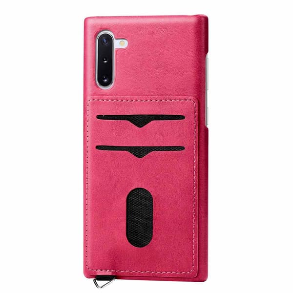 Samsung Galaxy Note10 - Effektfullt Skal med Korthållare Ljusbrun