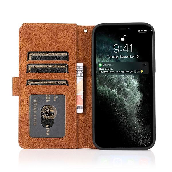 Tankevækkende Wallet-etui - iPhone 12 Brun