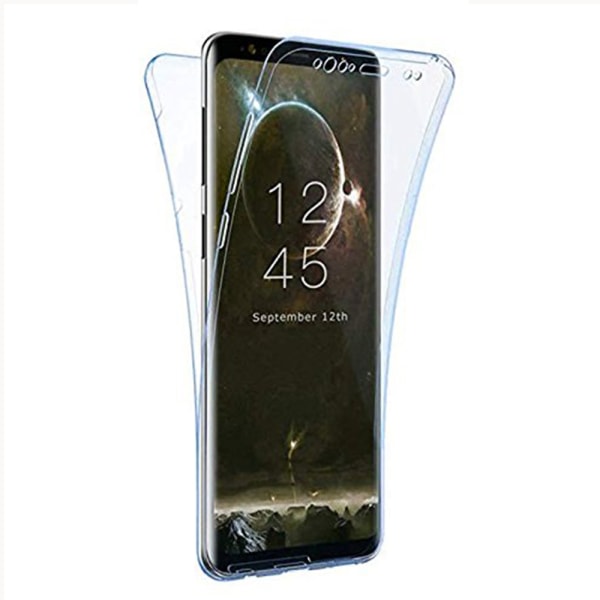 Samsung A6 Plus - Dobbeltsidig silikondeksel BErøringsfunksjon Blå