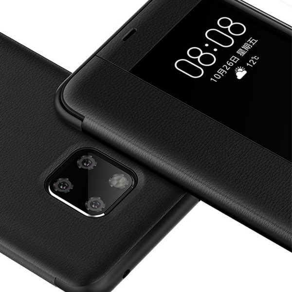 Stilig deksel med Smart-View for Huawei Mate 20 Pro Brun