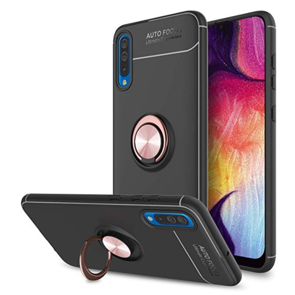 Kraftfullt Skal med Kickstand - Samsung Galaxy A50 Svart/Blå