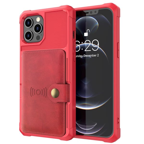 Stilfuldt cover med kortrum - iPhone 13 Pro Max Blå